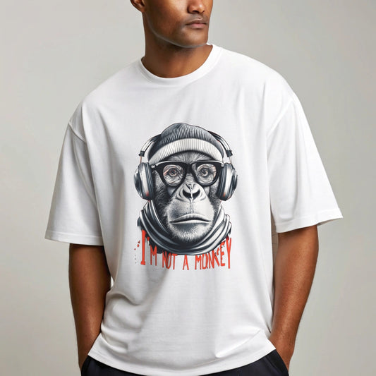 T-Shirt "I'm Not a Monkey" 100%